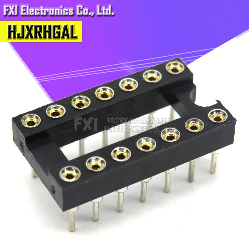 ใหม่ อะแดปเตอร์ซ็อกเก็ตวงจรรวม 14 Pins 2.54 มม. DIP DIP14 IC 14 PIN 2. ...