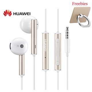 หูฟัง HUAWEI AM116 ของแท้ พร้อมชุดหูฟังไมโครโฟน ควบคุมแบบมีสาย 3.5 มม. รองรับโทรศัพท์ Android