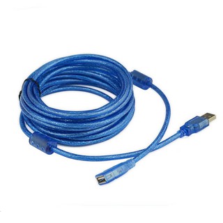 USB Cable F/M สายต่อยาว 10เมตร (สีฟ้า)