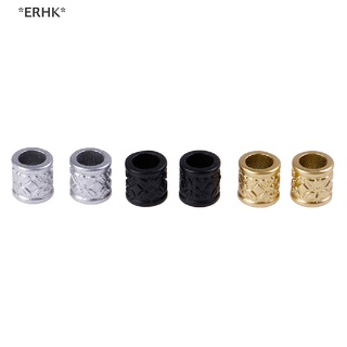 Erhk 10 ชิ้น / แพ็ค เดรดล็อก ผมถักเปีย แหวนลูกปัดเดรดล็อก ข้อมือ คลิป อุปกรณ์ผม