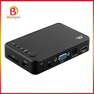 [Blesiya1] 1080P Hd Hdmi เครื่องเล่นมีเดีย Rmvb Mkv Sd Sdhc รีโมท Usb Jpeg + ออปติคอลออปติคอล Us