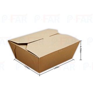 (200 กล่อง) กล่องใส่อาหาร กล่องอาหาร No.14 ขนาด 12 x 14 x 6.5 ซม. FP0022/L_INH102