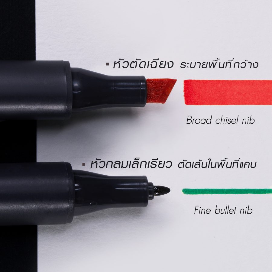 ปากกามาร์คเกอร์-markers-renaissance-2-หัว-mc101-หมึก-alcohol-based