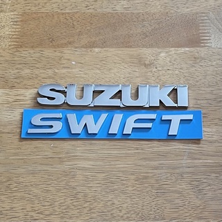 โลโก้ SUZUKI SWIFT ตัวหนังสือฝาท้าย (จำนวน 2 ชิ้น)