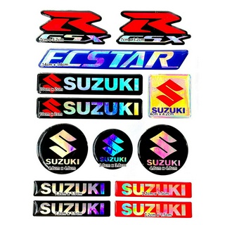 สติ๊กเกอร์โลโก้ 3 D Suzuki สําหรับตกแต่งรถจักรยานยนต์ 19 . 5 ซม.X 14 . 5 ซม .