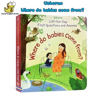 พร้อมส่ง หนังสือเด็ก เปิด-ปิดได้ LIFT-THE-FLAP FIRST Q&amp;A WHERE DO BABIES COME FROM?