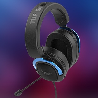 ASUS TUF Gaming H3 BLUE headset หูฟังเกมมิ่ง หูฟังครอบหู *ของใหม่ รับประกัน 1ปี By SIS