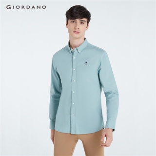 สินค้า GIORDANO เสื้อเชิ้ตผู้ชาย Men\'s Classic Man Oxford Shirts 01040043