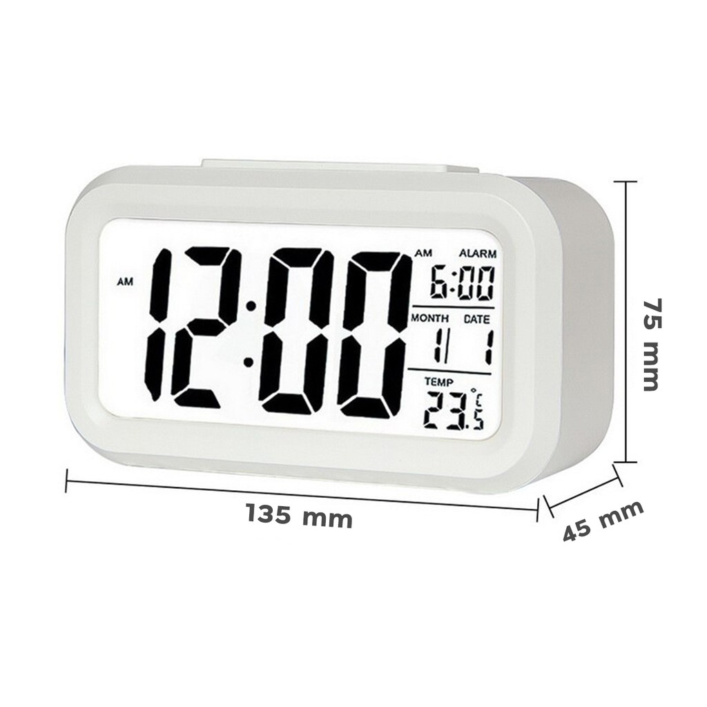 ภาพสินค้านาฬิกา ปลุกตั้งโต๊ะ นาฬิกาดิจิตอล แสดงวันที่ เดือน อุณหภูมิ จอ LED ดูเวลาตอนกลางคืนได้ นาฬิกาเรืองแสง / HomeUP จากร้าน jtong0002 บน Shopee ภาพที่ 8