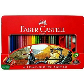 สีไม้Faber castell 48 สี กล่องเหล็ก