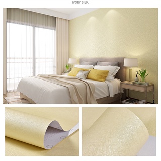 วอลเปเปอร์ติดผนัง ห้องครัว ห้องนอน วอลเปเปอร์ลายไหม ขนาด 60 cm. x 5 m. PVC Wallpaper เกรดพรีเมี่ยม มีกาวในตัว