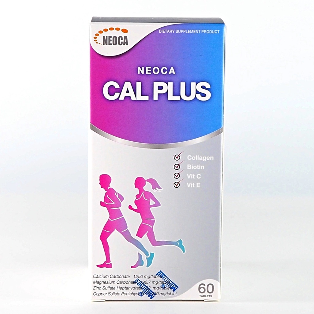 neoca-cal-plus-60-เม็ด-นีโอก้า-แคลพลัส-แคลเซียม-บำรุงกระดูก-บำรุงข้อ-ยาเพิ่มความสูง-ยาบำรุงกระดูก-ยาบำรุงข้อต่อ