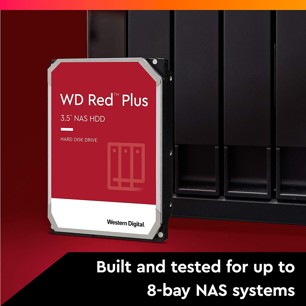 ภาพสินค้าWestern Digital 6 TB RED PLUS Internal Hard Drive NAS ฮาร์ดดิสก์ NAS 6 TB HDD 3.5"(ฮาร์ดดิสก์PC NAS)WD RED Plus 5640 จากร้าน wd_thailand บน Shopee ภาพที่ 3