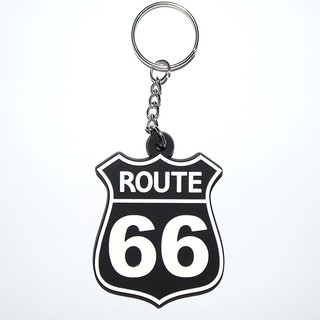 พวงกุญแจยาง route 66 รูท 66