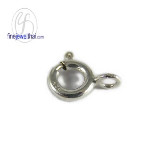 กล่องสปิงเงินแท้ 925 - Italian Spring Ring Clasp with stamp 925 - F005