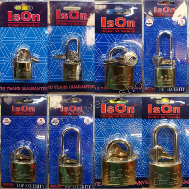 กุญแจ-ison-ระบบสปริง-ขนาด25mm-50mm-สั้น-ยาว