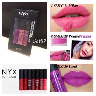 NYX Soft Matte Lip Cream 3 Piece (Set07)