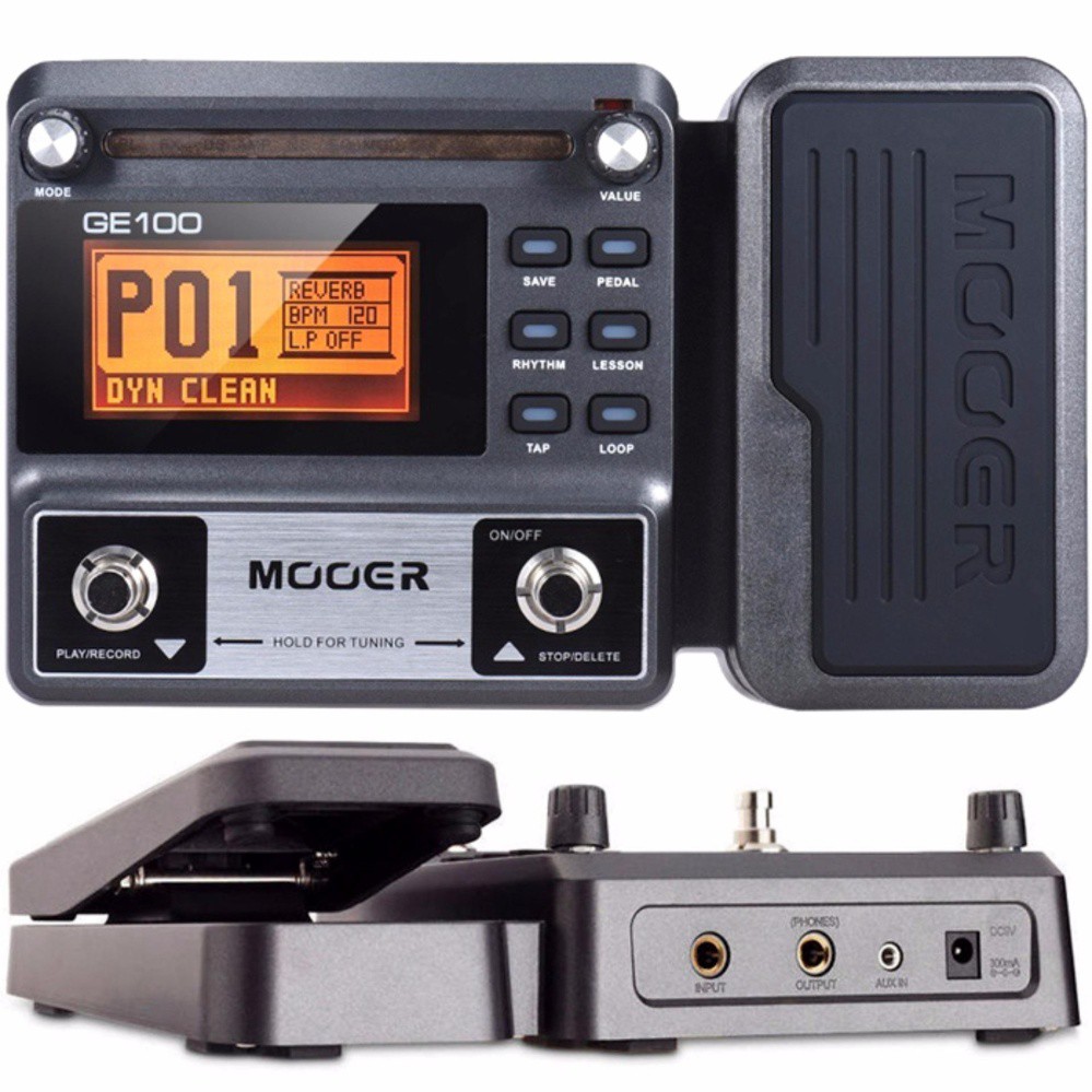 MOOER GE100 Guitar Multi Effects Processor + Free 9V Adaptor + 1 Year ...