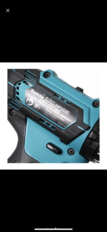 สว่านกระแทก-10mm-ไร้สาย-makita-12v-max-hp333dwye-ปี-2022