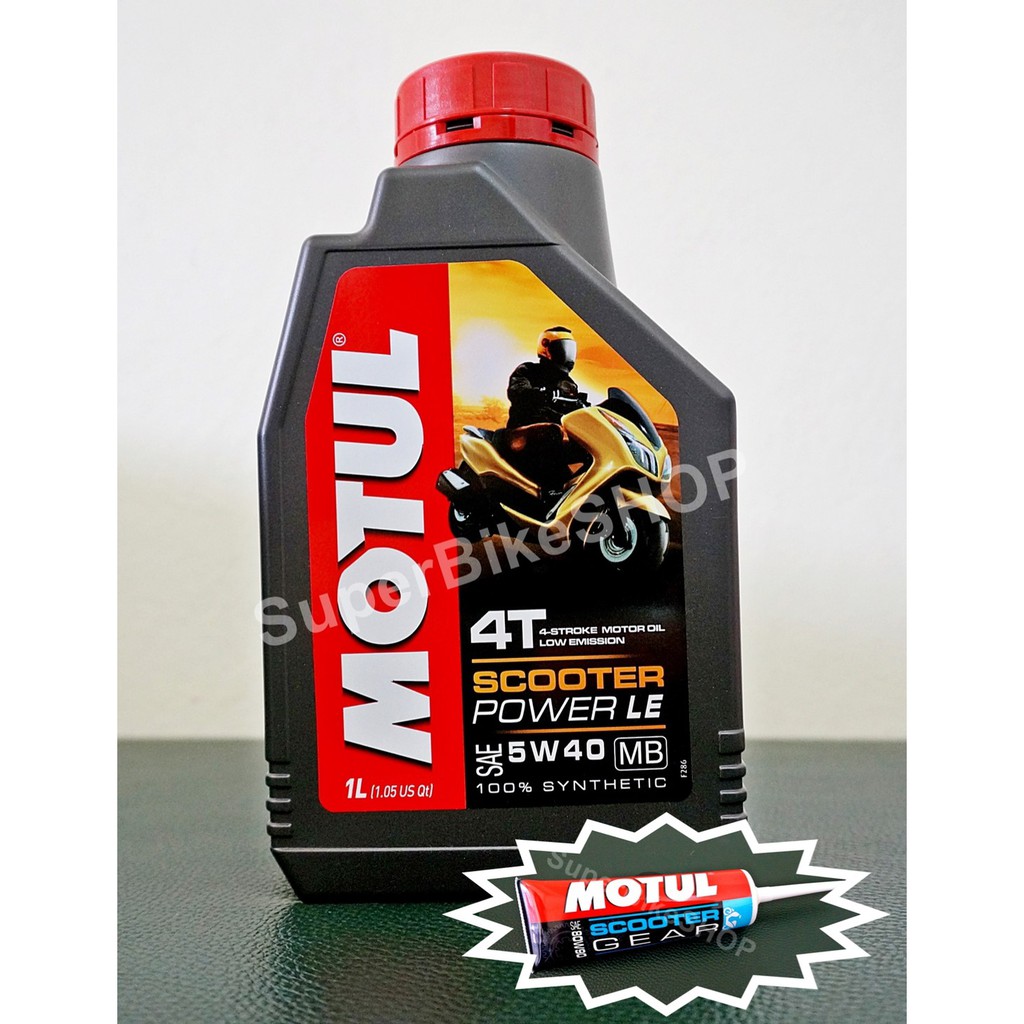 Motul 5w40 1 ลิตร + Motul Scooter Gear Oil 80W90 Shopee Thailand