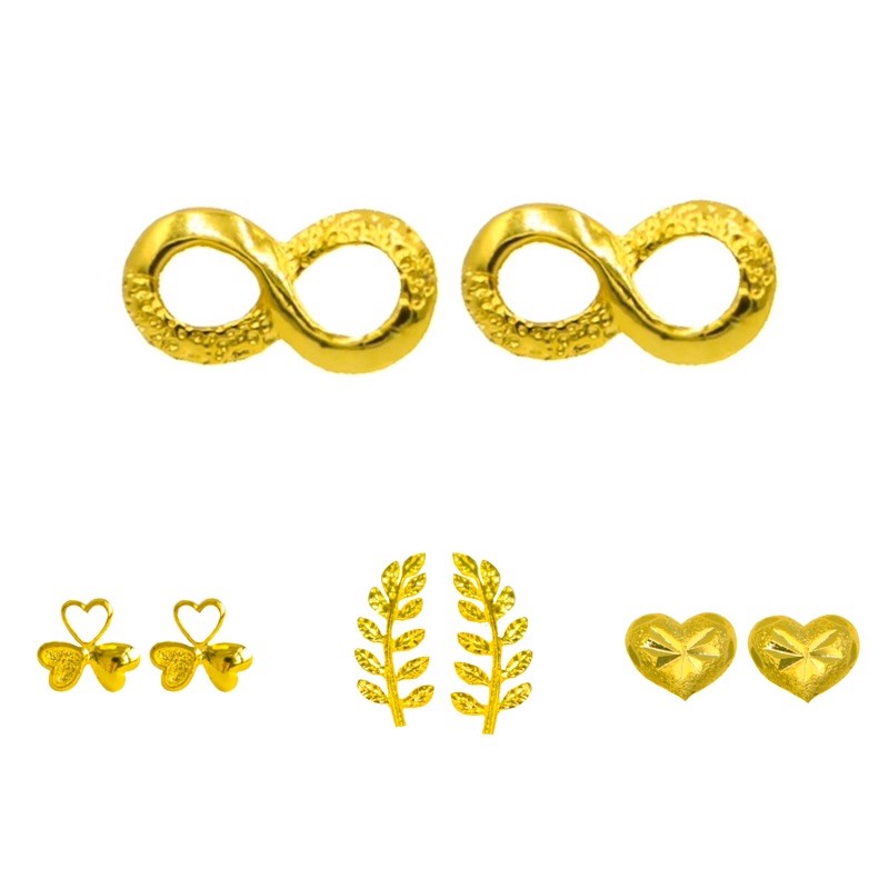 ต่างหูทอง-รุ่นยอดนิยมชุดที่3-1คู่-cn-jewelry-earing-ตุ้มหู-ต่างหูแฟชั่น-ต่างหูเกาหลี-ต่างหูทองชุบ