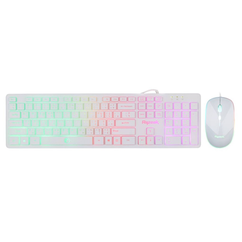 ภาพหน้าปกสินค้าRazeak KMC-8300 Keyboard+Mouse มีให้เลือก 2สี มีไฟ LED ของใหม่ประกันศูนย์ 1ปี. จากร้าน mahaprom_intercom บน Shopee