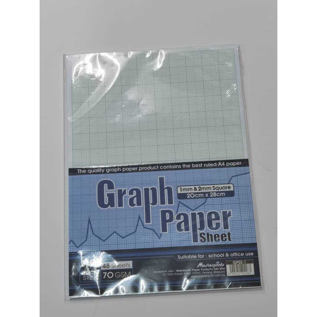 กระดาษกราฟ MasterPrint A4 70gsm 48s | Shopee Thailand