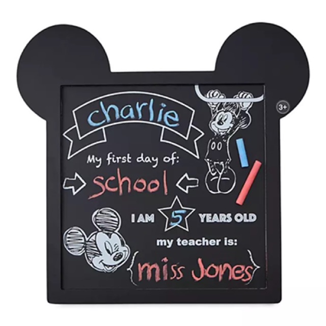 พร้อมส่ง-กระดานชอล์คสำหรับต้อนรับเปิดเทอม-disney-mickey-mouse-chalkboard-sign