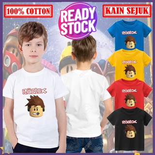 เสื้อยืด ผ้าฝ้าย 100% พิมพ์ลาย Roblox สําหรับเด็กผู้ชาย และเด็กผู้หญิง