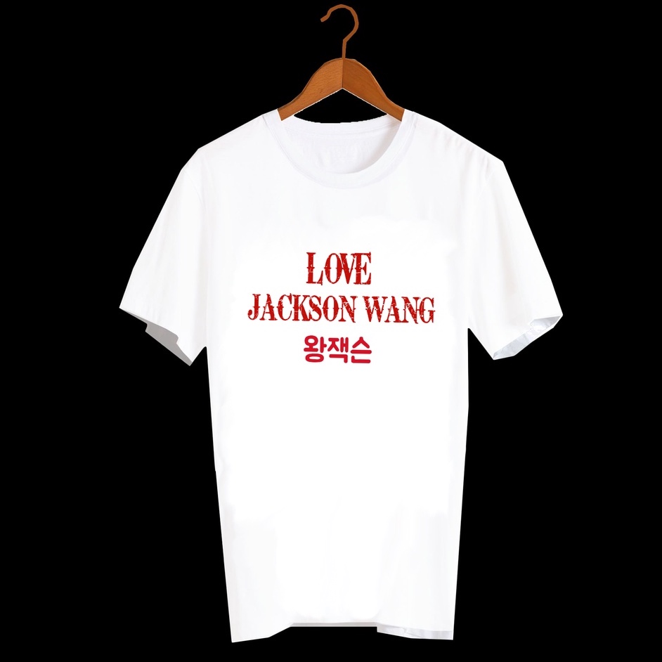 เสื้อยืดสีขาว-สั่งทำ-เสื้อยืด-fanmade-เสื้อแฟนเมด-เสื้อยืดคำพูด-เสื้อแฟนคลับ-fcb63-jackson-wang-แจ็คสัน-หวัง