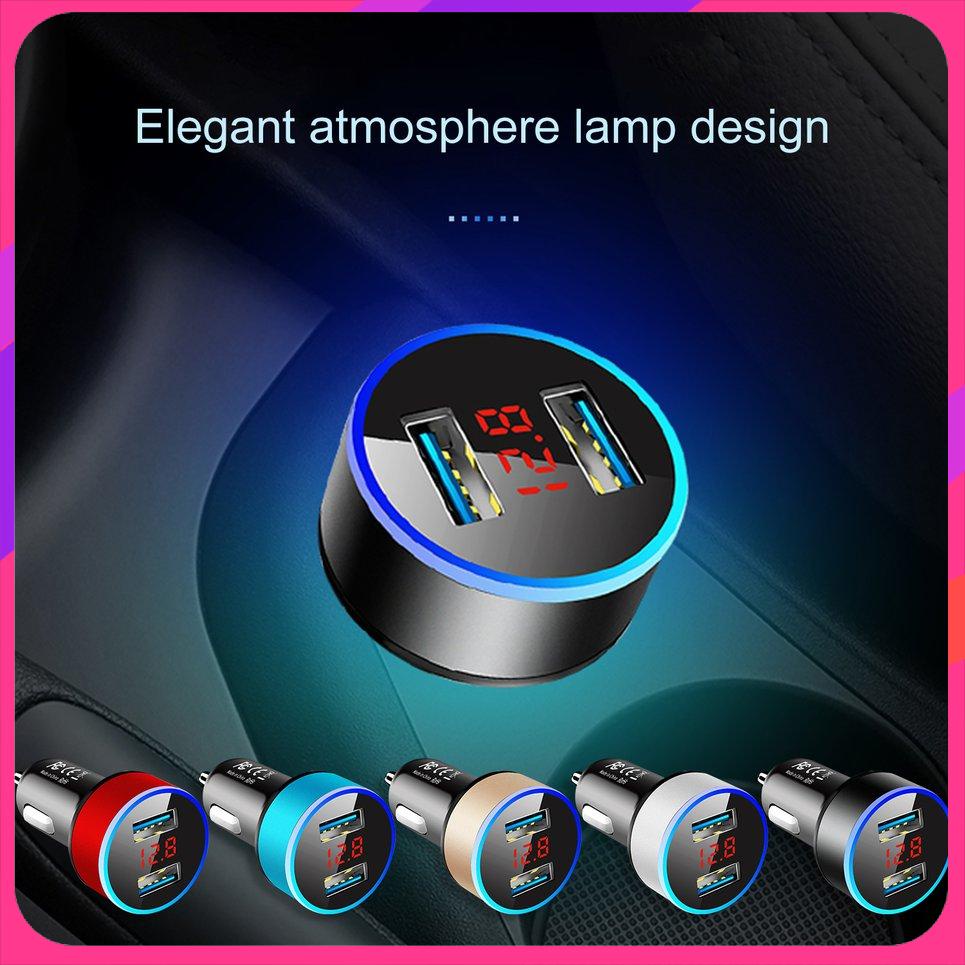 3-1a-ที่ชาร์จ-usb-คู่-พร้อมจอแสดงผล-led-ที่ชาร์จโทรศัพท์มือถือในรถยนต์-แบบสากล