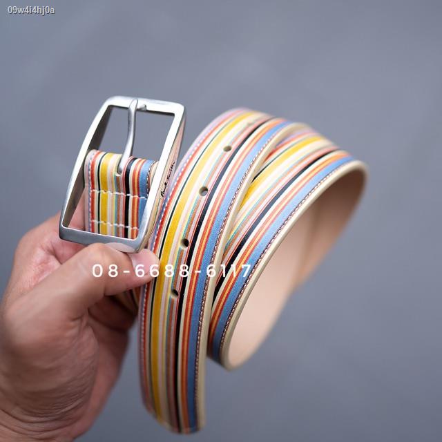 เข็มขัด-paul-smith-multi-stripe-belt