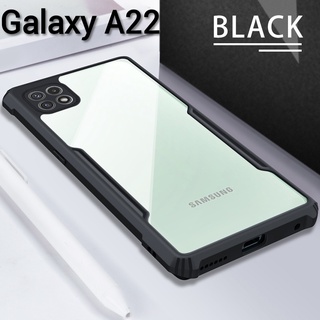 A53(พร้อมส่งในไทย)เคสกันกระแทกขอบสีหลังใสSamsung Galaxy S21FE 5G/M52 5G/M22/Galaxy M32/Galaxy A22 5G/Galaxy A22 4G