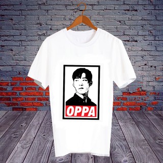 เสื้อยืดสีขาว สั่งทำ เสื้อแฟนคลับ เสื้อ Fanmeeting ศิลปินเกาหลี เสื้อยืด โอปป้า อูโดฮวาน  Oppa Woo Do Hwan - OPA63