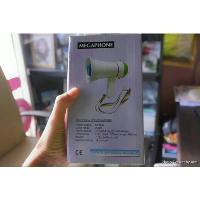 โทรโข่งขนาดพกพา-megaphone-พร้องส่งฟรีๆๆ