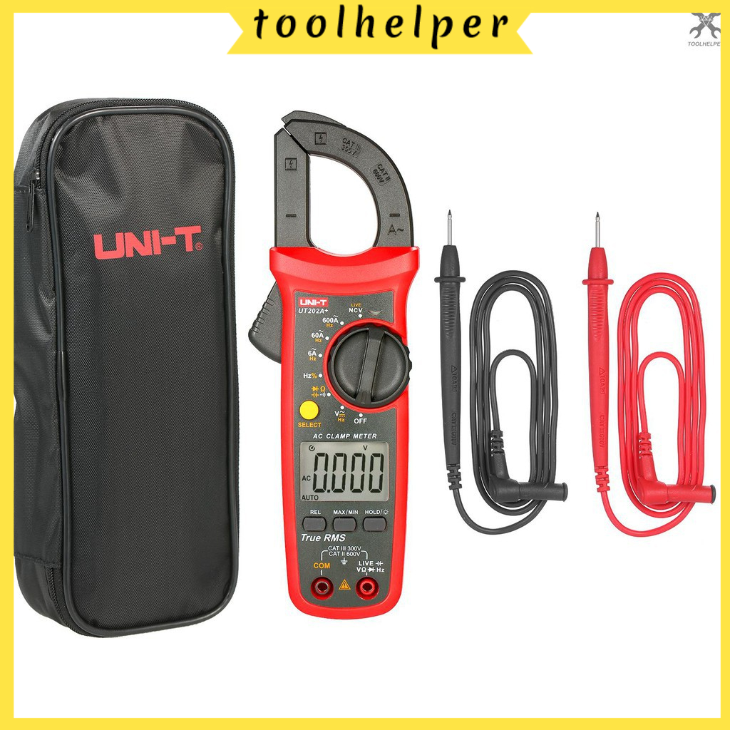 UNI-T UT202A + 6000 Counts Digital แคลมป์มิเตอร์ True RMS มัลติมิเตอร์ ...