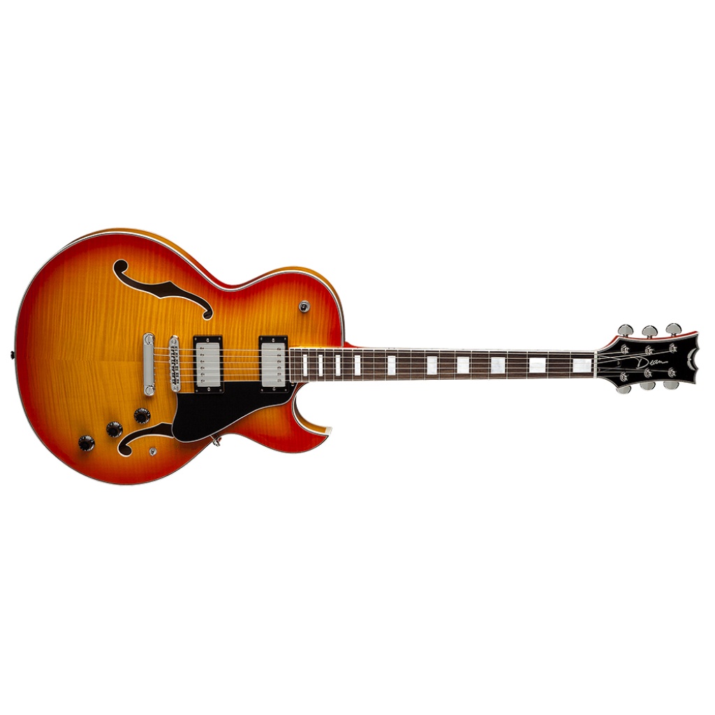 กีต้าร์ไฟฟ้า-dean-colt-hollow-body-flame-top-with-piezo