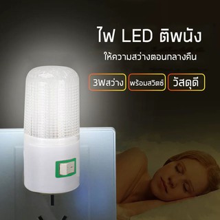 ภาพหน้าปกสินค้า3W Mini led Light โคมไฟ LED ไฟติดพนัง LED Mini 3W light ไฟกลางคืน ไฟห้องนอน ไฟสีขาว ที่เกี่ยวข้อง