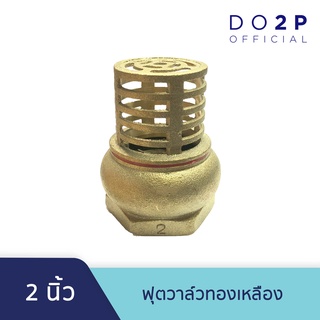 หัวกะโหลกดูดน้ำ ฟุตวาล์วทองเหลือง 2 นิ้ว Brass Foot Valve 2"