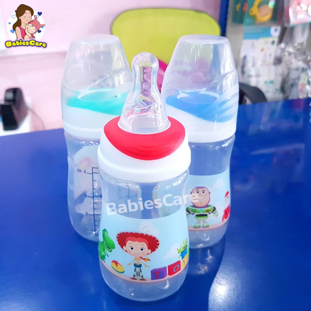 babiescare-pureen-ขวดนม-toystory-pp-4oz-แพ็ค-3ขวด-จุกนมไซร์s