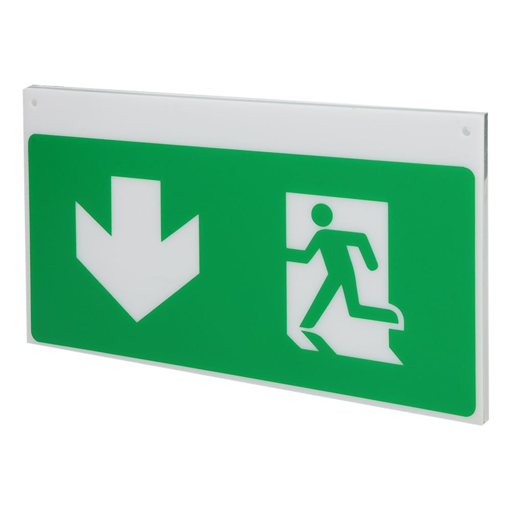 emergency-exit-sign-delight-gla1-person-exit-through-doorway-left-down-arrow-แผ่นป้ายทางออกฉุกเฉิน-ลงไปทางซ้าย-delight-g