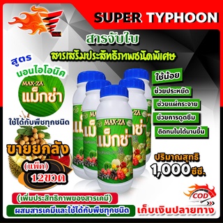 (แพ็ค12ขวด) แม็กซ่า Maxza สารจับใบ สารเร่งดูดซึม สารเสริมประสิทธิภาพชนิดพิเศษ ขนาด 1,000 ซี.ซี. ขายยกลัง