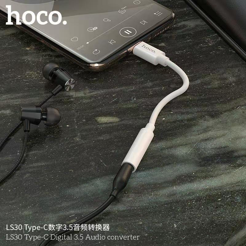 รูปภาพของHoco LS30 Type-C To 3.5 mm อุปกรณ์แปลง ช่อง Type-C ให้รองรับ 3.5 mm สายแปลงหูฟัง Type-C ใช้ได้ทั้ง samsung และ iPadลองเช็คราคา