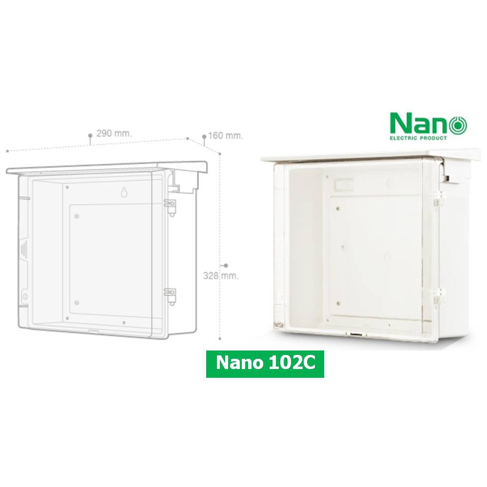 nano-102-103-ตู้ไฟกันน้ำ-ตู้พลาสติกกันน้ำ-มีหลังคากันฝน-นาโน-ฝาทึบ-ฝาใส