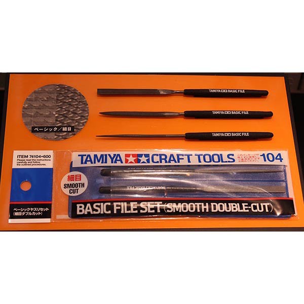 Tamiya 74104 Basic File Set Smooth Double Cut 4950344741045 (Tool ...
