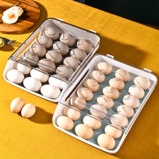 กล่องจัดเก็บไข่ กล่องใส่ไข่แบบสไลด์ได้เอง จัดระเบียบไข่