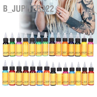 B_jupiter322 28Pcs Professional Tattoo Pigment Longlasting Semi-Permanent Makeup Ink