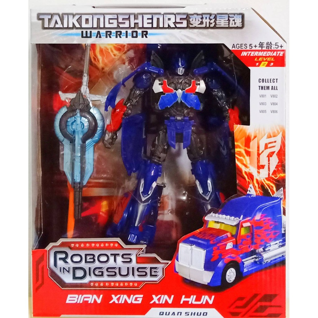 SS Toys หุ่นยนต์ ทรานฟอร์เมอร์ Optimas Prime เกราะดำ สามารถแปลงเป็นรถ ...