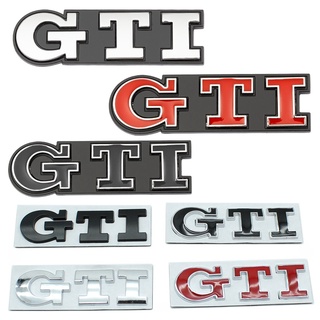 สติกเกอร์โลโก้ GTI โลหะ สําหรับติดตกแต่งรถยนต์ Volkswagen VW Golf 5 6 7 GTI MK7 MK3 MK5 MK2 MK6 MK4 Polo