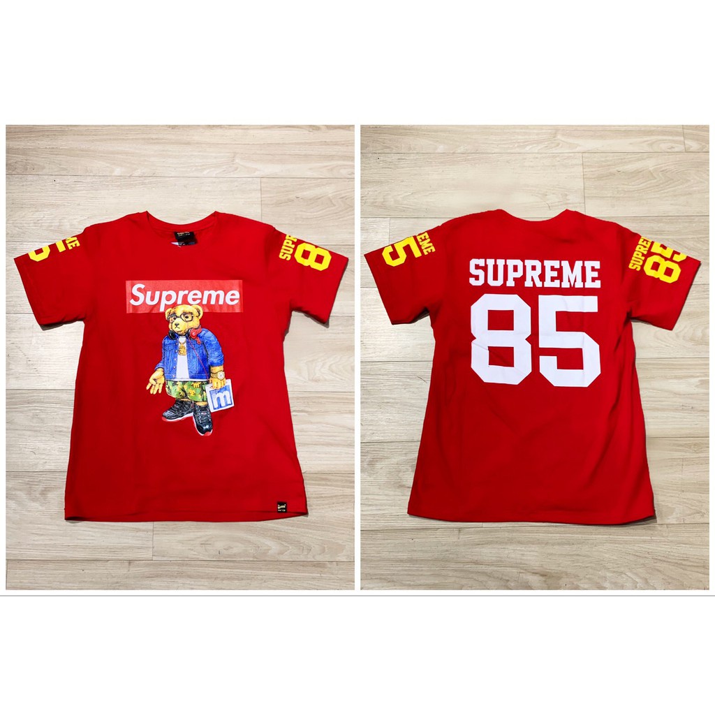 เสื้อยืดซูพรีม-เสื้อสตรีท-ลาย-mario-ลายหมีsupreme-แนว-streetstyle-สวยเท่-ไม่ซ้ำใครสินค้ามาใหม่สวยๆ